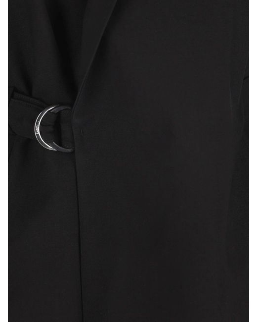 Loewe Black Belted Wool Blazer