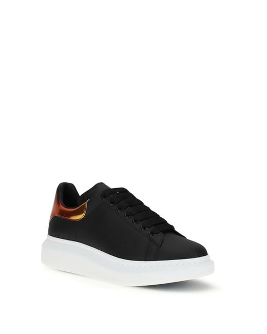 McQueen Black Leather Sneakers