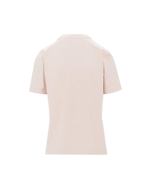 Burberry Pink Logo Print T-Shirt