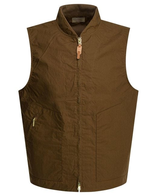Manifattura Ceccarelli Green "New Travel" Sleeveless Jacket