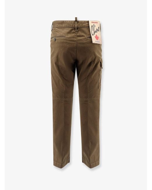 DSquared² Natural Sexy Cargo Cotton Trousers for men