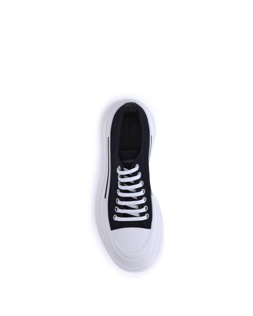 McQueen White Tread Slick Sneakers for men