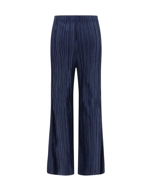 GONGDID DESIGN Blue Corduroy Palazzo Pants
