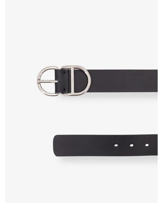 Dior White Dior Leather Belt for men