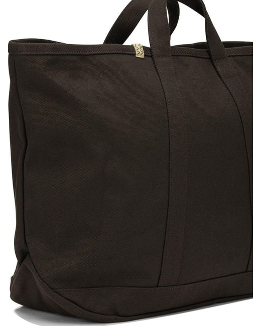Visvim Black "Canvas Rime Tote L" Large Hand Bag for men