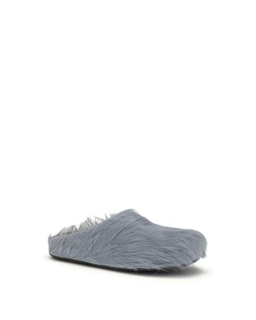 Marni White Fussbett Mules for men
