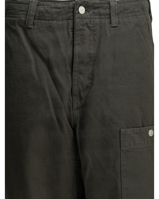 Stone Island Gray Cotton Cargo Pants for men