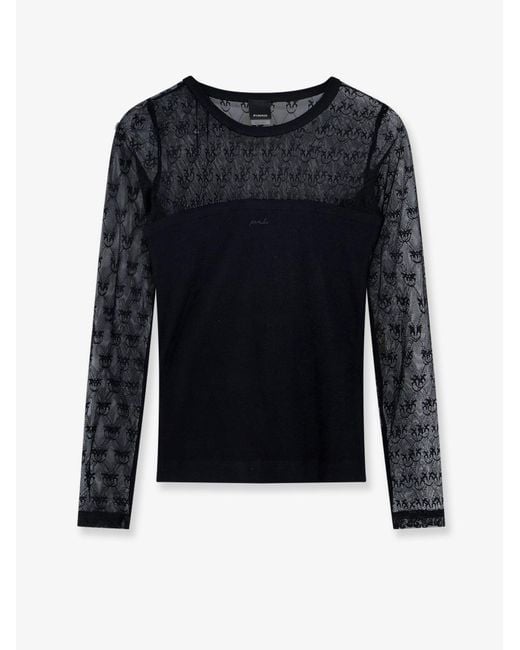 Pinko Blue Sweater Love Birds