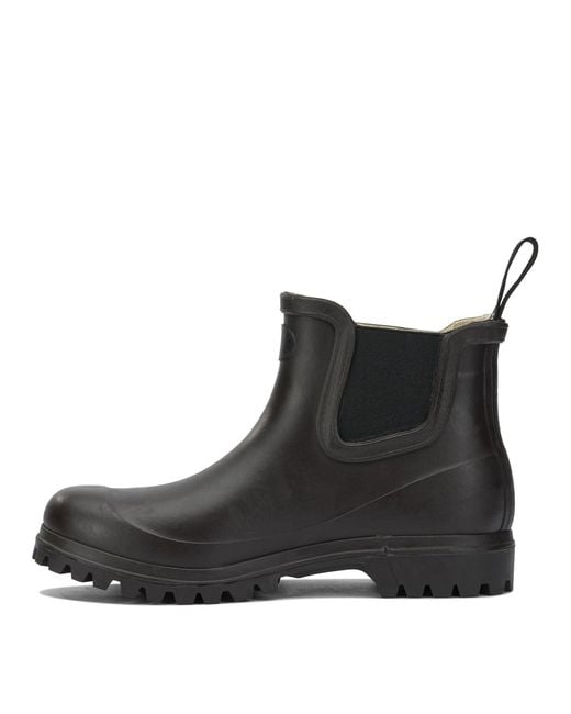 Superga Black Rubber Ankle Boots