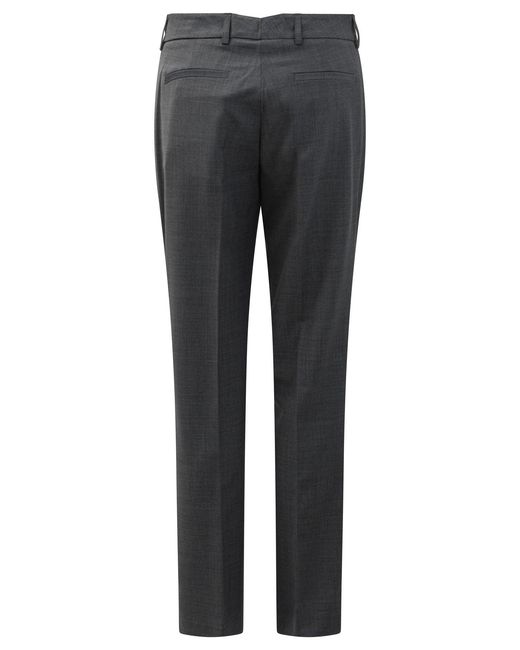 Semler Gray Slim Fit Pants for men