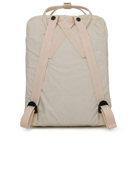 Fjallraven White Kanken Mini Backpack Cream