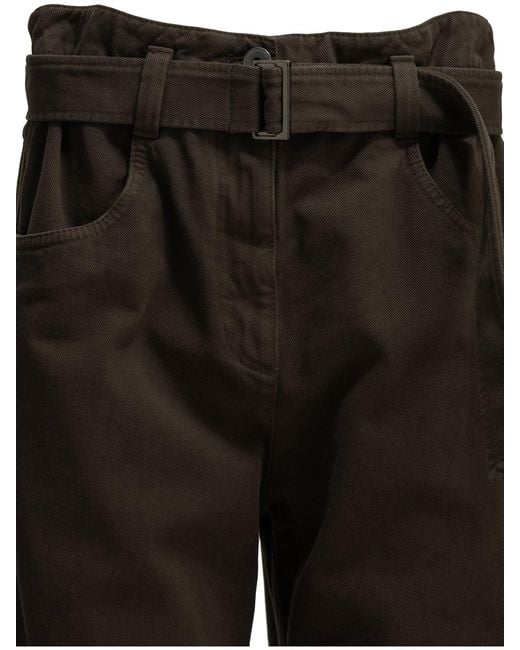 Brunello Cucinelli Black Wide-Leg Jeans