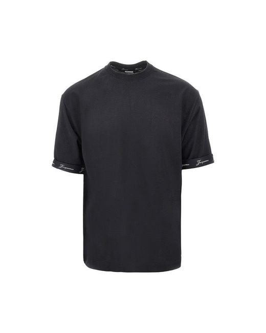Jacquemus Black 'Rond Carré' T-Shirt for men