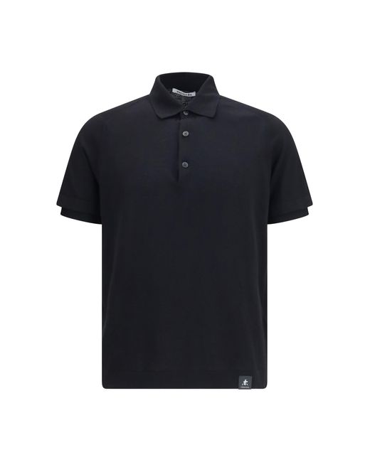 Premiata Black Cotton Polo Shirt for men