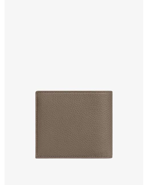 Céline Brown Hammered Leather Bi-Fold Wallet for men