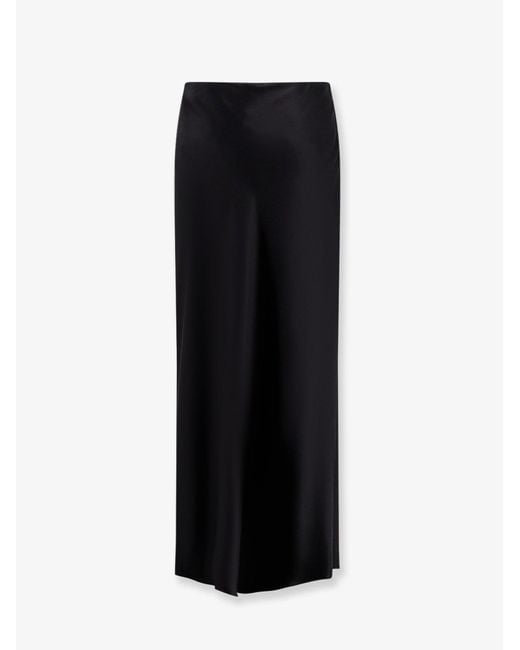 Tom Ford Black Silk Midi Skirt