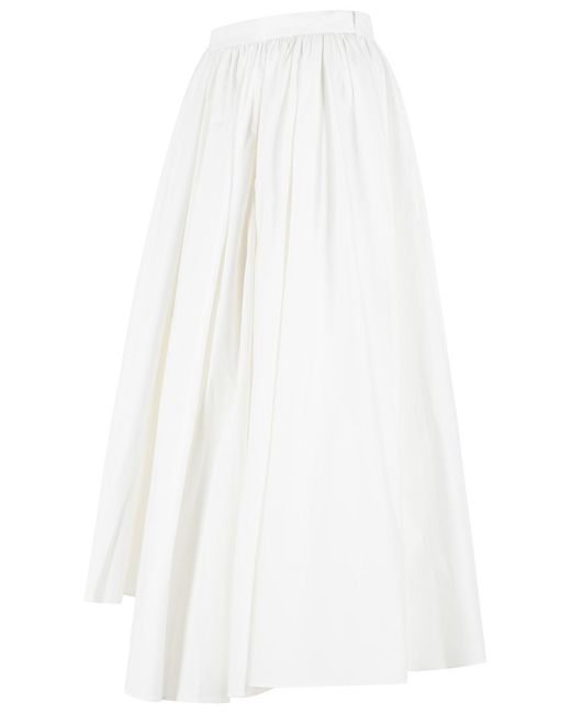 Self-Portrait White Self Portrait Midi Skirt