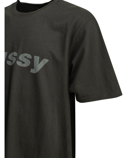 Stussy Black Cotton T-Shirts for men