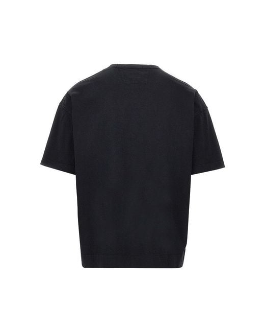 C P Company Black Cotton Jersey T-Shirt for men