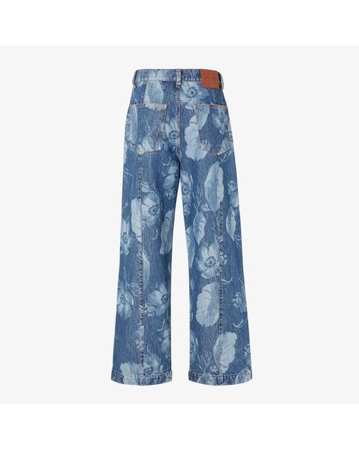 Fendi Blue Denim Pants