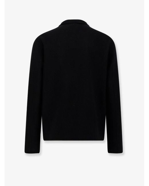 Hevò Black Verdemare Wool Coat for men