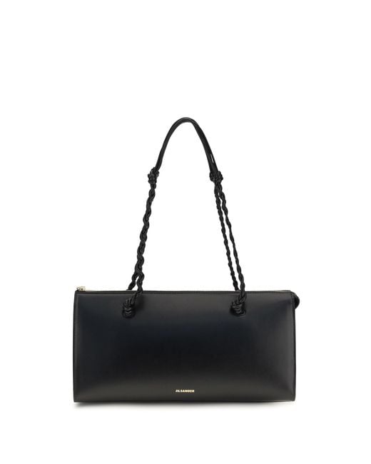 Jil Sander Black Tangle Shoulder Bag