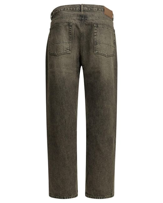 Our Legacy Gray Third Cut Straight Leg Cotton Jeans for men
