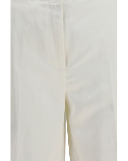Totême  White Easy Raw Edge Pants