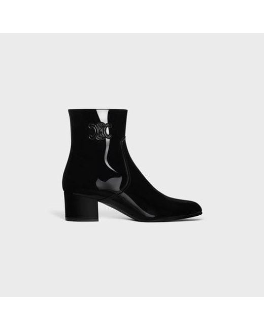 Céline Black Les Bottes Triomphe Ankle Boots