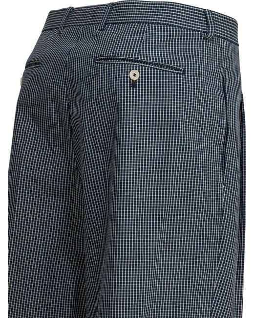 Givenchy Blue Formal Plaid Shorts for men