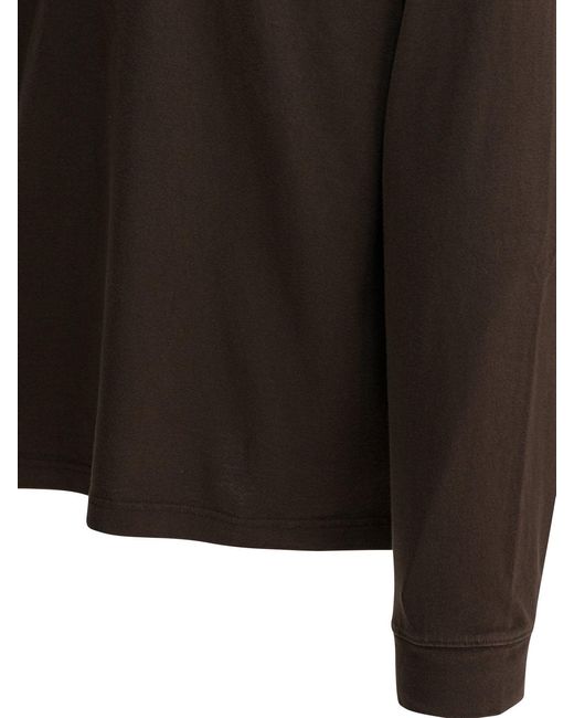 Alex Mill Black Cotton "Rugby" Polo Shirt for men