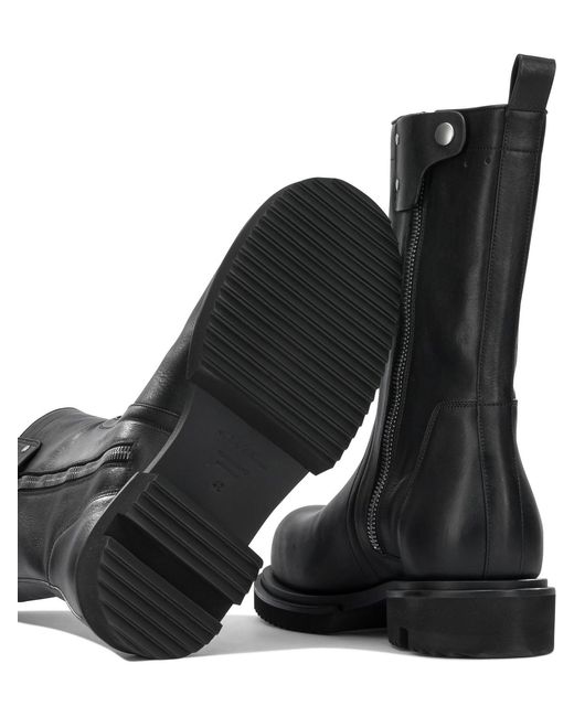 Rick Owens Black "Creeper Gabe" Combat Boots