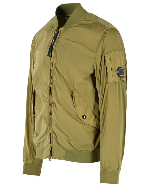 C P Company Green Polyamide Blend Jacket