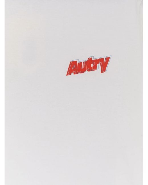 Autry White Cotton T-Shirt for men