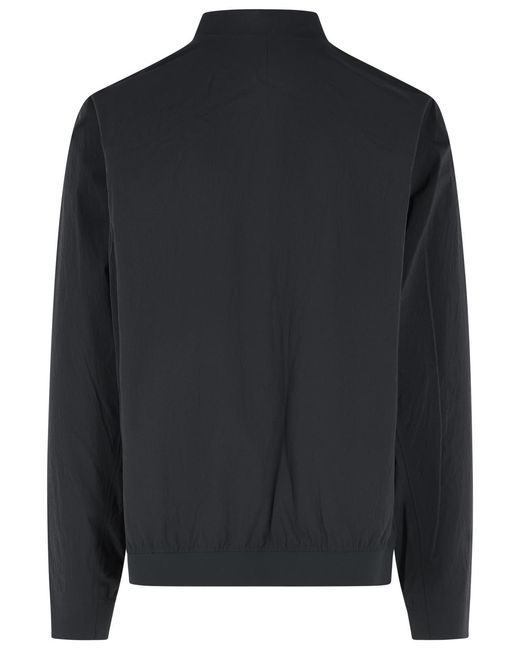Veilance Black Diode Stretch Nylon Bomber Jacket for men