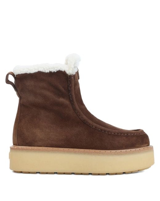 Prada Brown Suede Ankle Boots