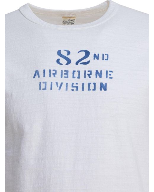 Buzz Rickson's White Cotton T-Shirt for men