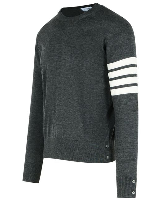 Thom Browne Black Classic 4-Bar Mesh for men