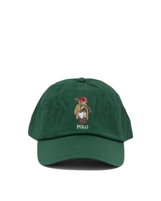 Polo Ralph Lauren Green "Polo Bear" Baseball Cap for men
