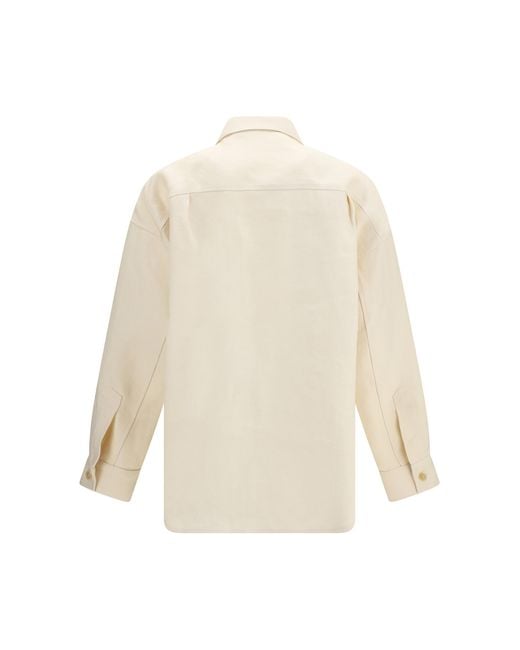 Umit Benan White Overshirt Luisa Linen for men