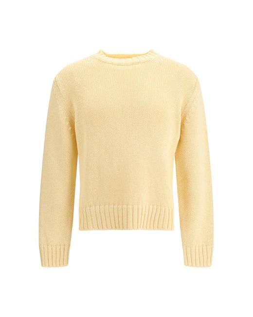 sunflower White Frederik Cotton Sweater Off for men