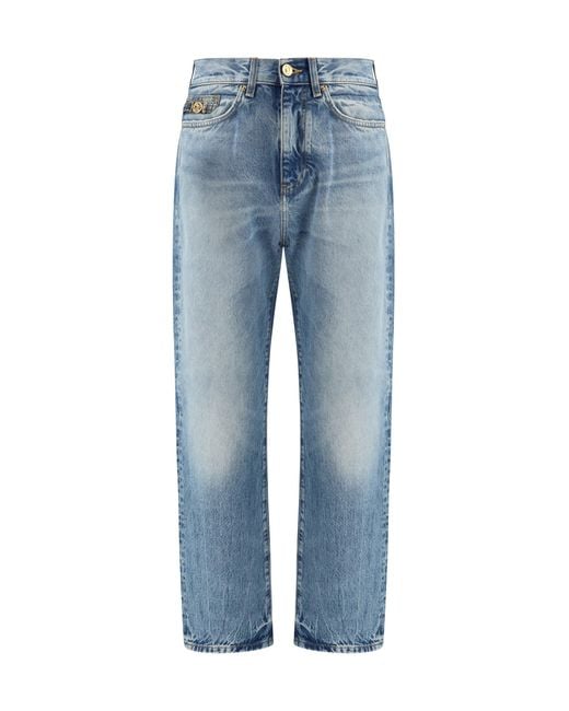Versace Blue Distressed Jeans for men
