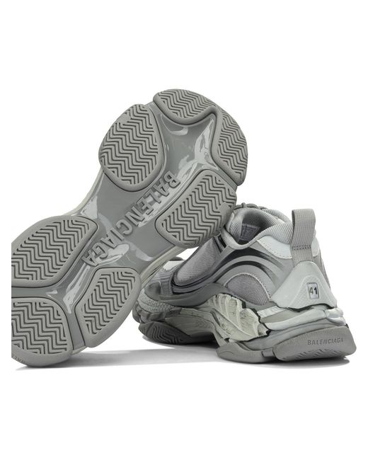 Balenciaga Gray "Triple S.2" Low-Top Sneakers for men