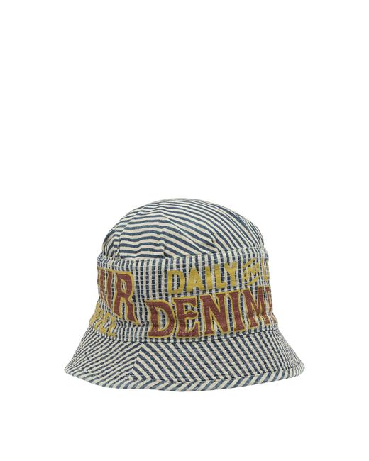 Kapital White Laundry Bucket Hat for men