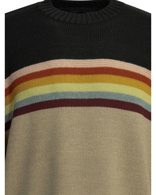 Kapital Blue 2 Tones Peckish Crewneck Sweater for men