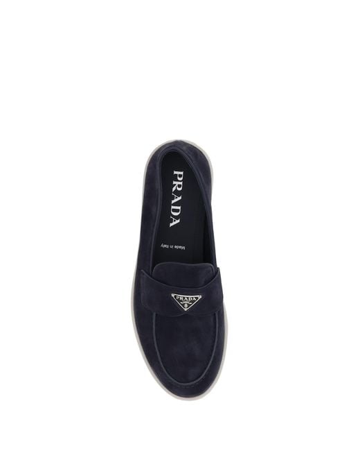 Prada Blue Loafers for men