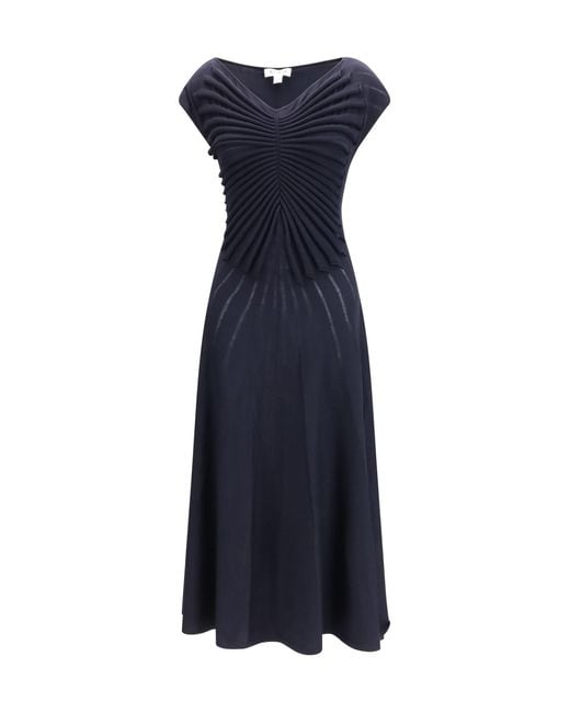 Alaïa Blue Alaã¯A Wool Shaping Dress
