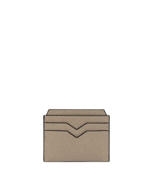 Valextra Gray "4 Cc" Cards Holder