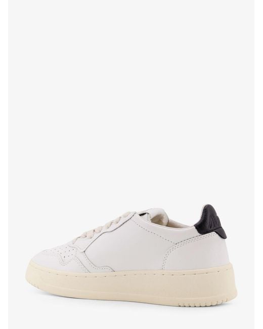 Autry White Medalist Low Nubuck