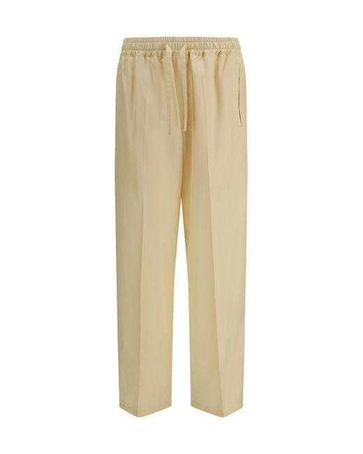 Umit Benan Natural Trousers Julian Silk for men